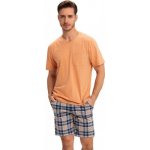 Luna 790 pánské pyžamo krátké oranžové – Zbozi.Blesk.cz