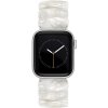 Řemínek k chytrým hodinkám Anne Klein Acetátový bílý, Apple Watch 38/40/41 WK/1073SVIV38