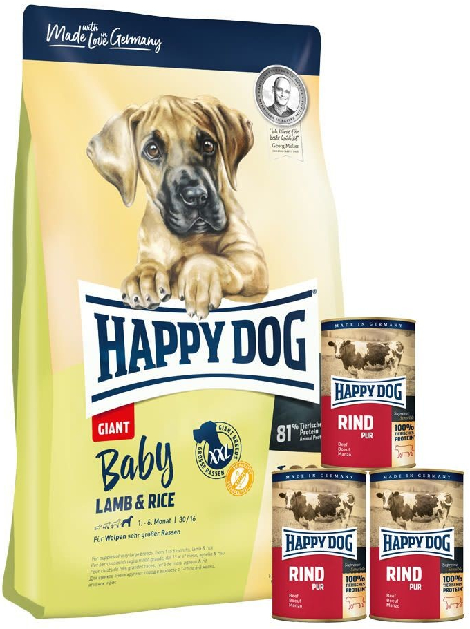 Happy Dog Baby Giant Lamb & Rice 2 x 15 kg