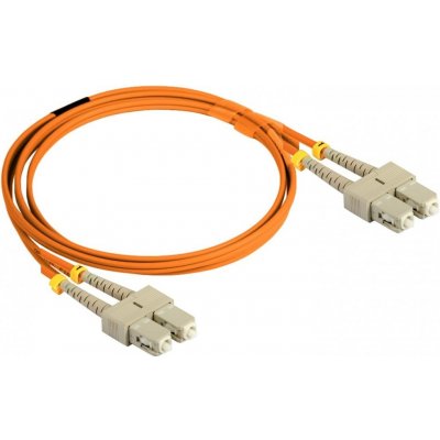 CTnet Optický patch, SC-SC 50/125 OM2, CTNET-SC-SC-50/125-OM2, 3m, oranžový