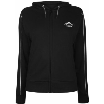 Lonsdale Long Line Zip hoodie Black – Zboží Mobilmania