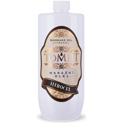 Tomfit masážní olej jitrocel 1000 ml – Zboží Mobilmania