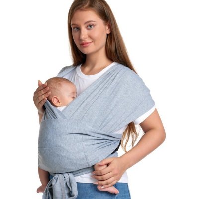 Momcozy Wrap Carrier Grey – Zboží Dáma