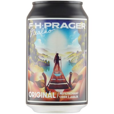 F.H. PRAGER Nealko Cider ORIGINAL z jablek 0,33 l (plech)