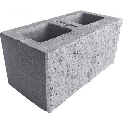 Betonový plot Face Blocks jednostranný přírodní 39 x 19,5 x 19 cm – Zboží Mobilmania