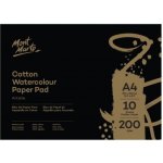 Mont Marte Akvarelový papír Mont Marte Artiste A4 100% bavlna 200 g/m2 10 listů MSB-0128 – Zboží Dáma