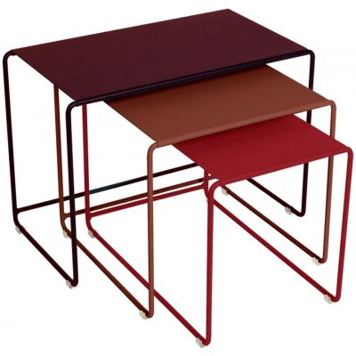 Fermob OULALA Black Cherry/Red Ochre/Chili 3 ks – Zboží Mobilmania