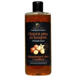 Body Tip olejová pěna do koupele Makadamový ořech s vanilkou 750 ml