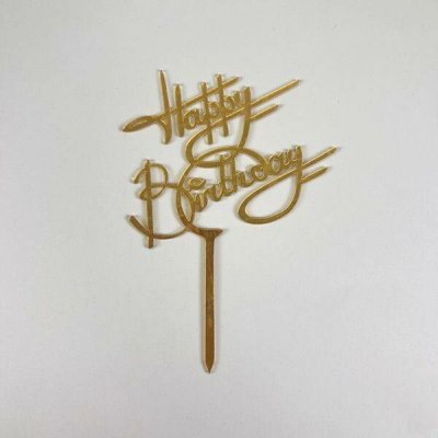 Zápich na dort Happy Birthday - Cakesicq – Sleviste.cz