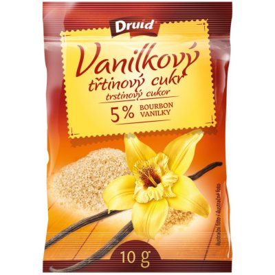 Druid Třtinový cukr vanilkový 5% vanilky 10 g – Zbozi.Blesk.cz