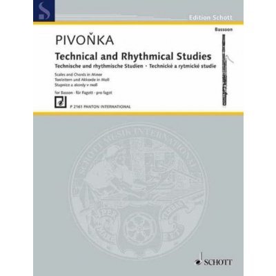 Pivoňka Karel Technické a rytmické studie pro fagot Stupnice a akordy v moll – Zboží Dáma