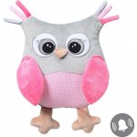 BabyOno plyšová hračka s chrastítkem Owl Sofia růžová – Zbozi.Blesk.cz