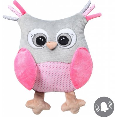 BabyOno plyšová hračka s chrastítkem Owl Sofia růžová – Sleviste.cz