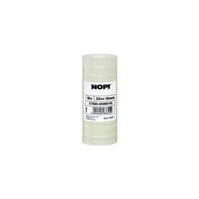 Nopi páska lepicí transparentní15 mm x 33 m – Zboží Živě