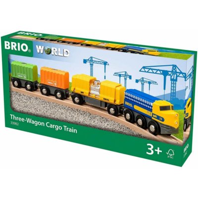 Brio World Nákladní vlak se třemi vagony – Zboží Dáma