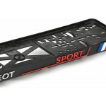 Podložka pod SPZ PEUGEOT SPORT (2ks) – Sleviste.cz