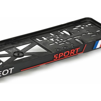 Podložka pod SPZ PEUGEOT SPORT (2ks) – Sleviste.cz