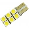 Autožárovka Rabel T10 W5W Canbus 6 smd 5050 boční, bílá