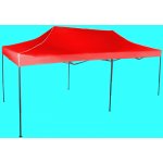 Expodum Nůžkový stan 3x6m ocelový Červená Bez bočních plachet – Zboží Dáma