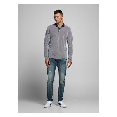 Jack&Jones polokošile 12174038 Šedá – Zboží Mobilmania