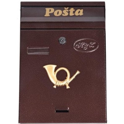 Malá poštovní schránka Sendy hnědá – Zboží Mobilmania