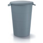 PROSPERPLAST Plastová nádoba s úchyty SMOOTH světle šedá 80l – Zboží Dáma