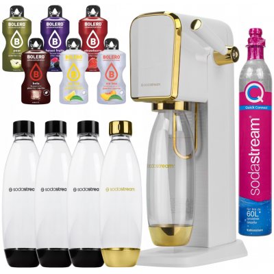 SodaStream Art 4 ks lahve + balíček příchutí – Sleviste.cz