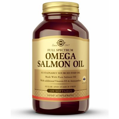 Solgar Full Spectrum Omega Salmon Oil 120 kapslí – Hledejceny.cz