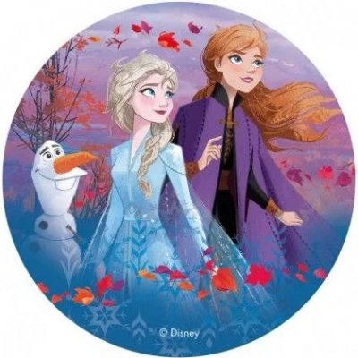 Dekora Jedlý papír Frozen 2 Anna A Elsa a Olaf 20cm -