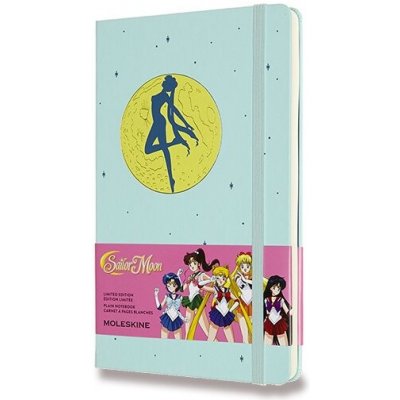 Moleskine Zápisník Sailor Moon tvrdé desky A5 čistý, modrý – Zboží Mobilmania