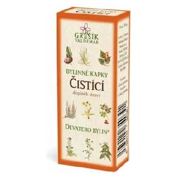 Grešík Čistící bylinné kapky Devatero bylin 50 ml