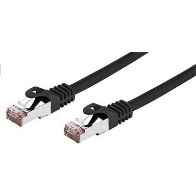 C-TECH CB-PP6F-05BK patch, Cat6, FTP, 0,5m, černý – Zboží Živě