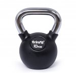 TRINFIT Kettlebell kov guma s chrom madlem 10 kg – Zboží Mobilmania