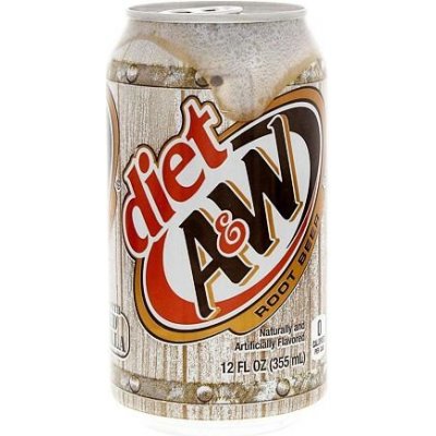 A&W limonáda bez cukru s příchutí kořenového piva 355 ml