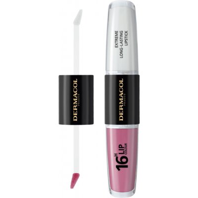 Dermacol 16H Lip Colour Extreme Long-Lasting Lipstick Dlouhotrvající dvoufázová barva na rty a lesk 39 4 ml – Zboží Dáma