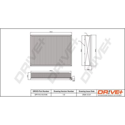 Vzduchový filtr DRIVE+ DP1110.10.0146 – Hledejceny.cz