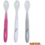 Bo Jungle měkké jídelní lžičky White Pink Grey 3 ks – Zboží Dáma