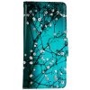 Pouzdro a kryt na mobilní telefon Pouzdro TopQ Xiaomi Redmi Note 12 knížkové Modré s květy