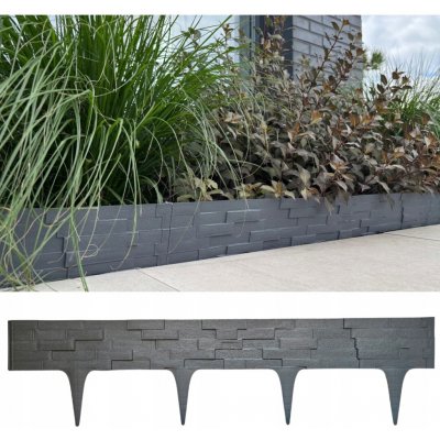 Gardenplast Zahradní palisáda Stone Palisade 9,5 cm / 0,8 m antracit 1 ks – Zbozi.Blesk.cz