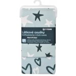 T-TOMI Osušky látkové 100 x 80 cm 2 ks hearts&stars – Zbozi.Blesk.cz