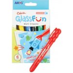 Amos Glass Fun 6 barev na sklo smývatelné 1509 – Zboží Dáma
