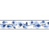 Bordura na zeď IMPOL TRADE D 58-030-5 Samolepící bordura květy orchidejí modré, rozměr 5 m x 5,8 cm