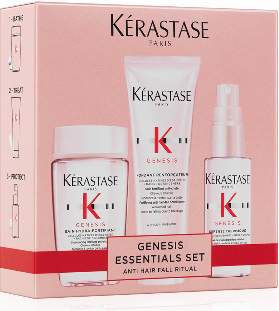 Kérastase Genesis Travel Set - Šampon 80 ml + sérum 45 ml + péče 75 ml