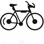 Samolepka (na auto, notebook) kolo - černá – Zboží Živě