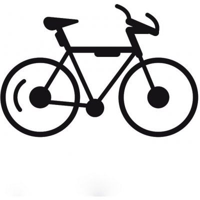 Samolepka (na auto, notebook) kolo - černá – Zboží Živě