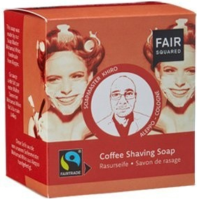 Fair Squared tuhé kávové mýdlo na holení 2 x 80 g dárková sada