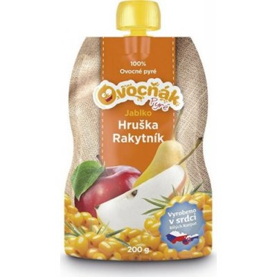 Ovocňák Pyré Jablko hruška rakytník 200 ml