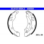 03.0137-0504.2 ATE Sada brzdových čelistí | Zboží Auto