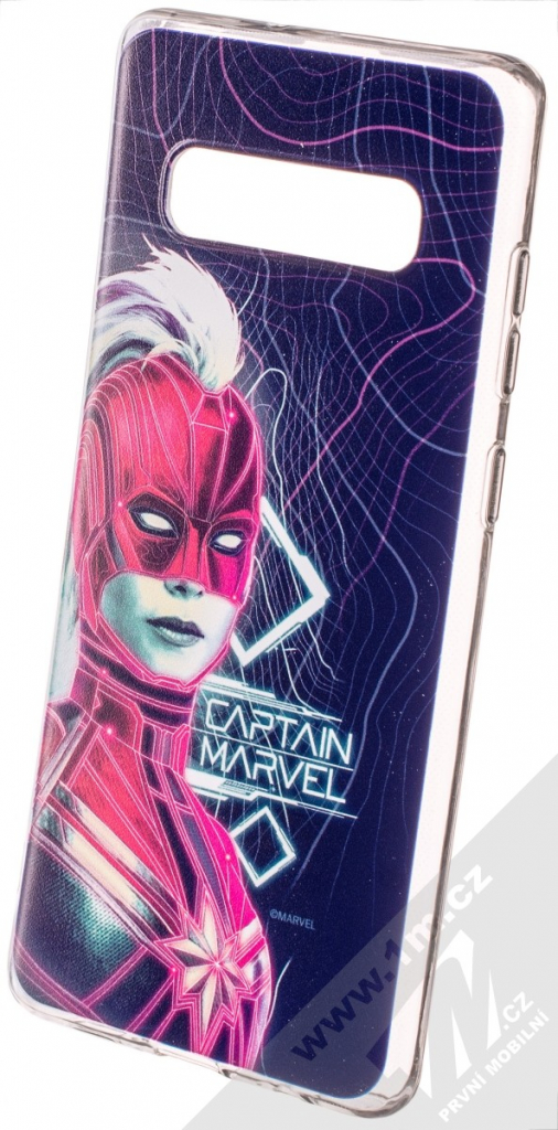 Pouzdro MARVEL Kapitánka MARVEL 013 Samsung Galaxy S10 Plus tmavě modré