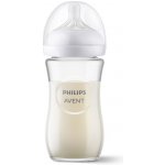 Philips Avent láhev Natural Response skleněná transparentní 240 ml – Zboží Mobilmania